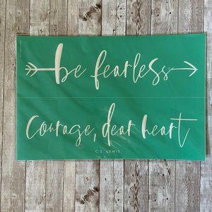 Be Fearless - Chalk Couture size C transfer - NEW
